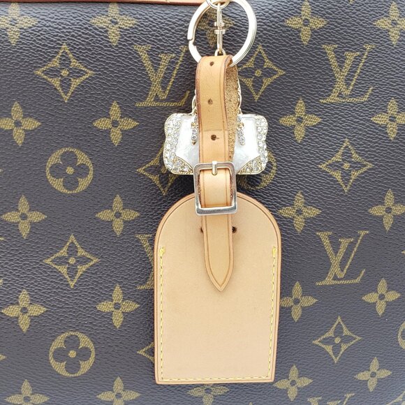 Authentic Louis Vuitton Luggage Nametag with Unbranded Keycharm - Picture 5 of 9